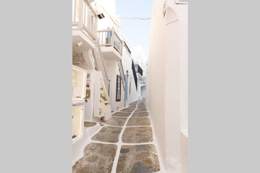 Traditional Myconian Studio In The Heart Of Chora Mykonos Town エクステリア 写真